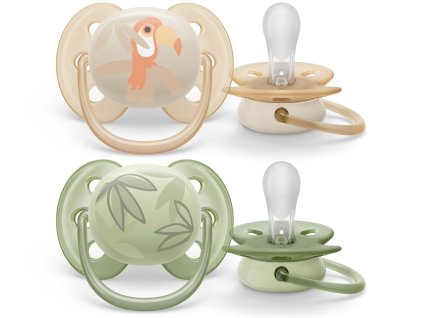 Philips AVENT Šidítko Ultrasoft Premium Zvířátko 0-6m chlapec, 2 ks