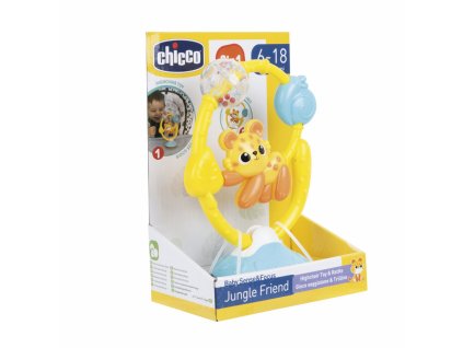 CHICCO Hračka na jídelní židličku 2v1 Jungle Friend 6m+