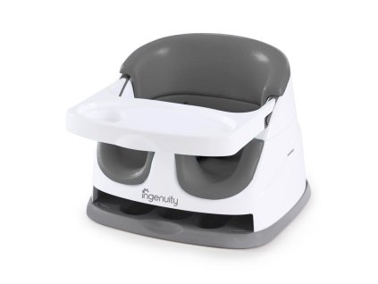 INGENUITY Podsedák na jídelní židli 2v1 Baby Base Slate 6m+ do 22 kg