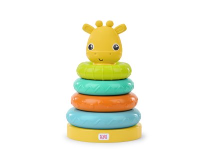 BRIGHT STARTS Hračka stohovací věž žirafa Giraffe Tower™ 6m+