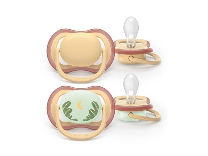 Philips AVENT Šidítko Ultra air denní a noční neutral/obrázek 0-6m, 2ks