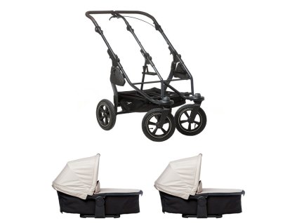 Tfk set duo2 frame 2025 - air wheel + carrycot sand
