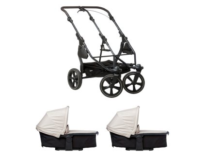 Tfk set duo2 frame 2025 - air chamber wheel + carrycot sand