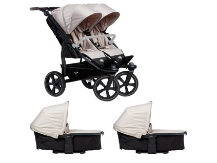 Tfk set duo2 frame 2025 - air chamber wheel + carrycot + seat sand
