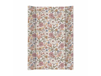 CEBA BABY Podložka přebalovací 2-hranná s pevnou deskou (50x70) Basic Garden