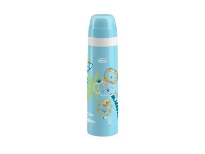 CHICCO Termoska modrá s obrázky 500 ml