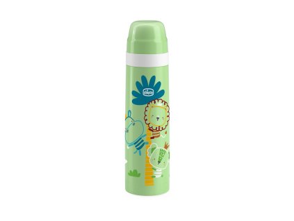 CHICCO Termoska zelená s obrázky 500 ml