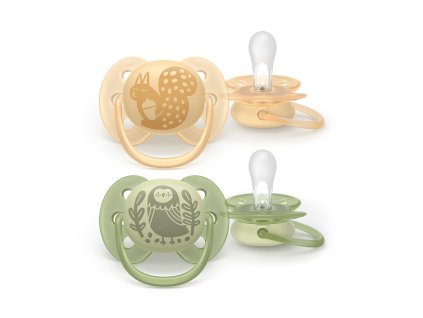 Philips AVENT Šidítko Ultrasoft Premium neutral 6-18m obrázek, 2 ks