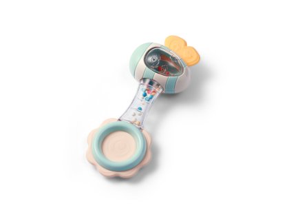 BABYONO Chrastítko s kousátkem 3m+ Bee