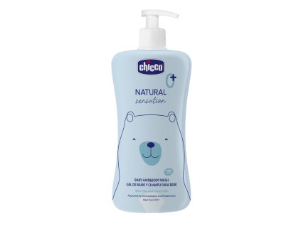 CHICCO Šampon na vlasy a tělo Natural Sensation s aloe a heřmánkem 500ml, 0m+