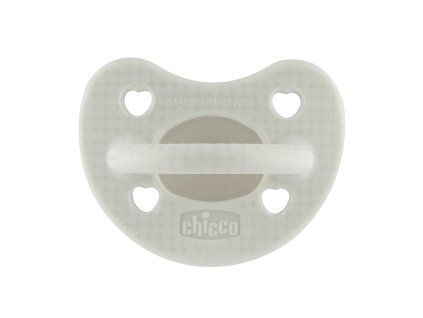 CHICCO Dudlík Physio Luxe 2-6m gray, 1ks