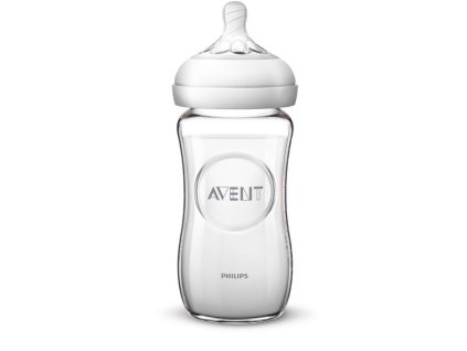 Philips AVENT Láhev Natural skleněná 240 ml 1m+