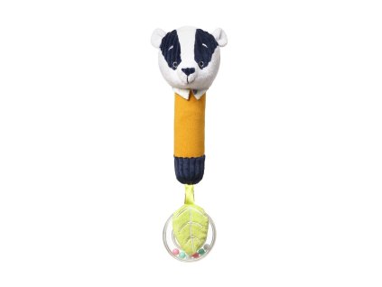 BABYONO Hračka pískací s chrastící jezevec Edmund, 3m+