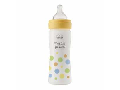 CHICCO Láhev kojenecká Perfect Easy 250 ml, střední silikonový průtok, pro chlapce, 2m+