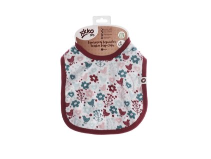 xkko burp cloth flowersbirds girls