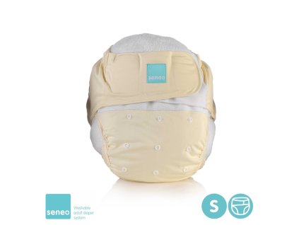 seneo pul diaper cover pastel yellow s m