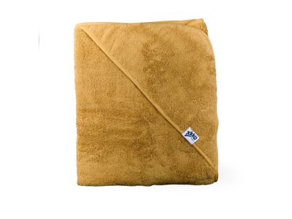 xkko organichooded towel 90x90 honey mustard 8594216384006 m