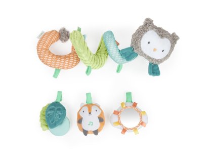 INGENUITY Spirála plyšová s aktivitami Nally and Friends™ 0m+