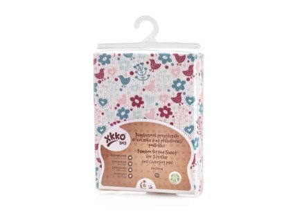 xkko bmb changing pad 50x70 flowers birds girls m 2