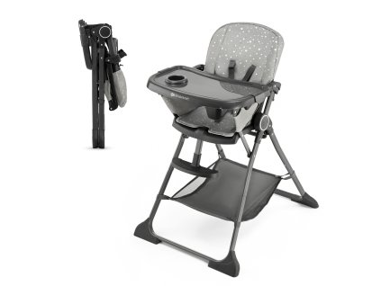 KINDERKRAFT Židlička jídelní Foldee Grey