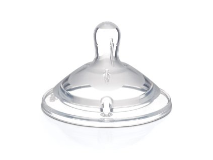 CHICCO Savička na láhev Natural Feeling silikon na kaši 6m+ 2 ks