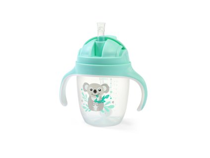 BABYONO Hrnek učicí s brčkem Koala 6m+