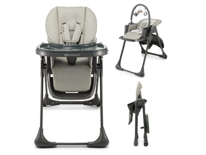 KINDERKRAFT Židlička jídelní Tummie grey