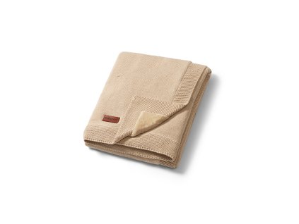 BABYONO Deka z přírodní bavlny 75 x 100 cm light beige 0m+