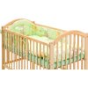 Souprava do postýlky 3dílná - Scarlett Mráček - zelená 90 x 120 cm