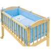 7dílná souprava do postýlky Scarlett Baby MÉĎA 90 x 41 cm - modrá