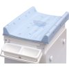 Přebalovací komoda s vaničkou Scarlett Vista - bílá - s Přebalovací podložkou Slon - Modrá