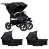 Tfk set duo2 frame 2025 - air wheel carrycot + seat black