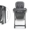 KINDERKRAFT Židlička jídelní Tulo Grey