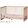 12411 4 detska postylka scarlett kombi prirodni buk vyndavaci pricky 120 x 60 cm