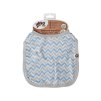burp cloth baby blue chevron mm