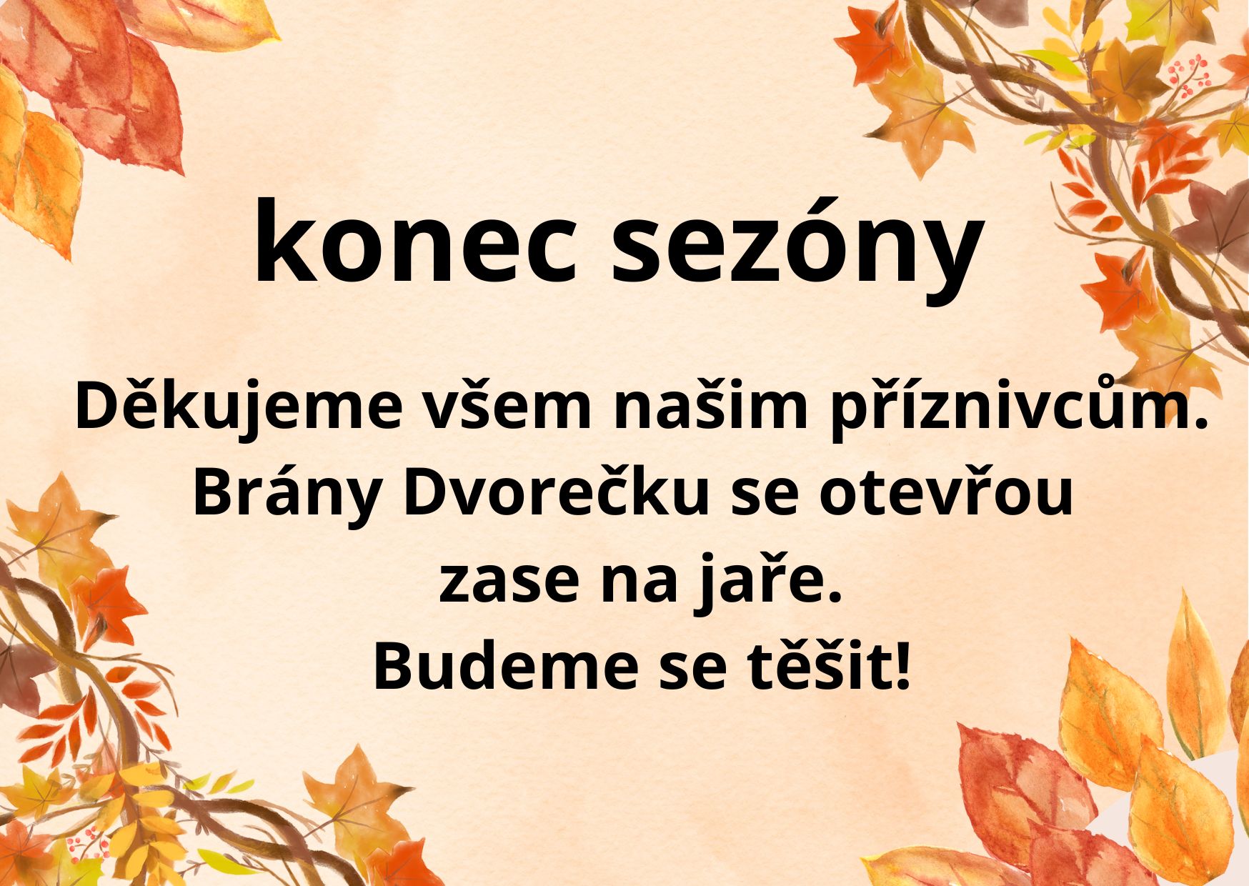 konec sezony