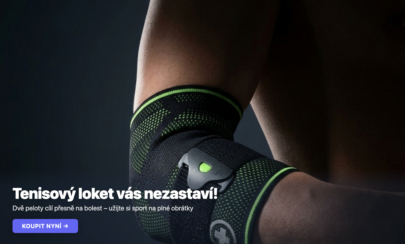 Tenisový loket vás nezastaví!