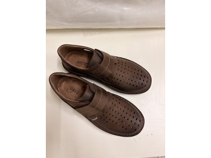 Pánské kožené zdravotní polobotky Orto Plus D491/P-11