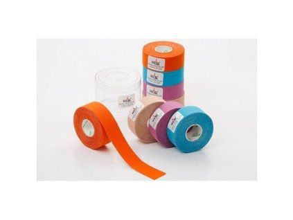 NASARA tejp modrý 2,5 cm x 5 m kinesio (Barva modrá)