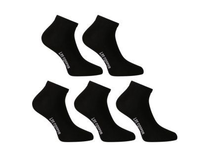 5pack ponozky lee cooper nizke cerne po41031