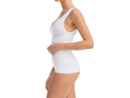 Zeštíhlující tílko s tvarujícím push up efektem FC 342 (Velikost S/M | Bílá)