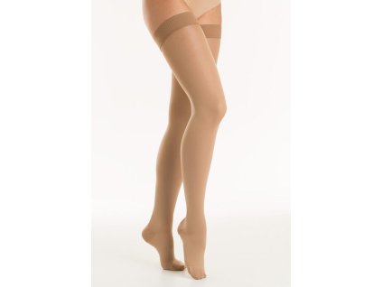 Stehenní kompresní punčochy z jemného mikrovlákna RLX 2170 (Velikost 1 | Tělová | Uzavřená)