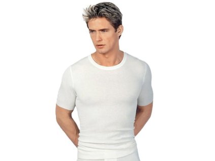 Pánské funkční termo triko Medima s angorskou vlnou a krátkým rukávem 1091 (Velikost M | Bílá)