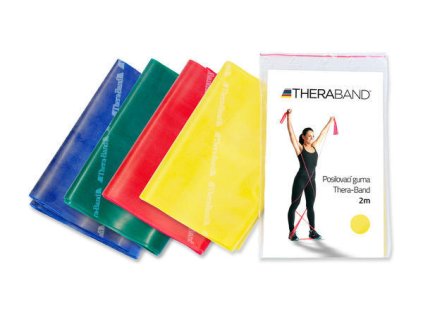 25560 health thera band posilovaci guma 2m cervena stredne silna