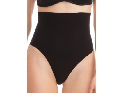 Zeštíhlující kalhotky z mikrovlákna s vysokým pasem FC 601B (Velikost S/M | Černá)