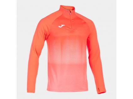 mikina Joma ELITE VII CORAL-WHITE s krátkým zipem vel. S