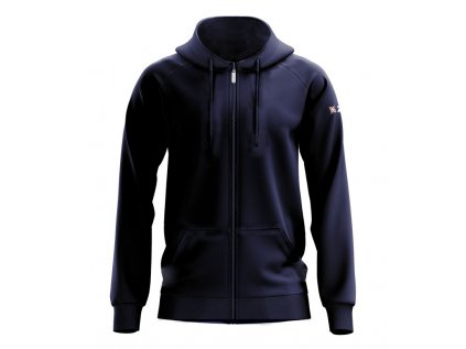1185 1 FELPA ULTRA CON ZIP BLU