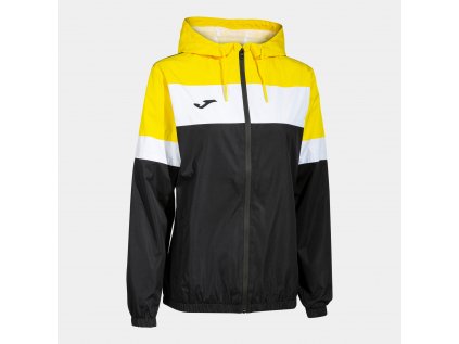 Dětská bunda Joma CREW IV RAINJACKET BLACK-YELLOW vel. 3XS