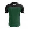 1229 275 polo bikolor verde militare nero retro