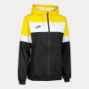 Dětská bunda Joma CREW IV RAINJACKET BLACK-YELLOW vel. 3XS